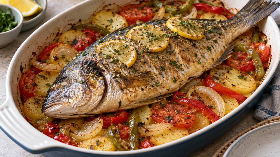 Poisson au four à l’algérienne