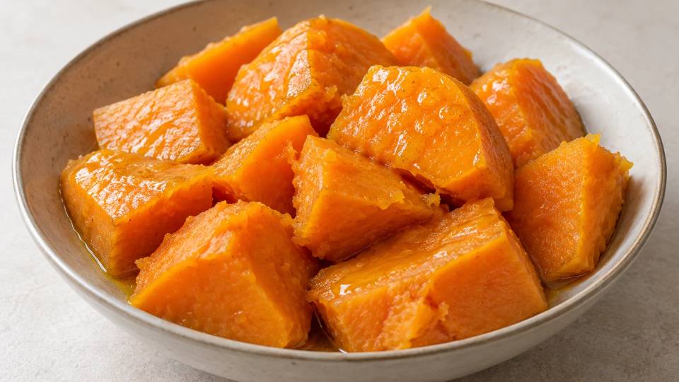 Batata-doce cozida