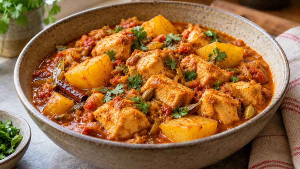 Chicken curry cape malay