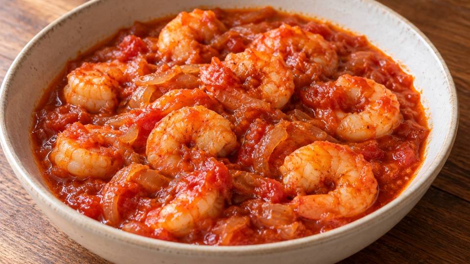 Crevettes en sauce tomate