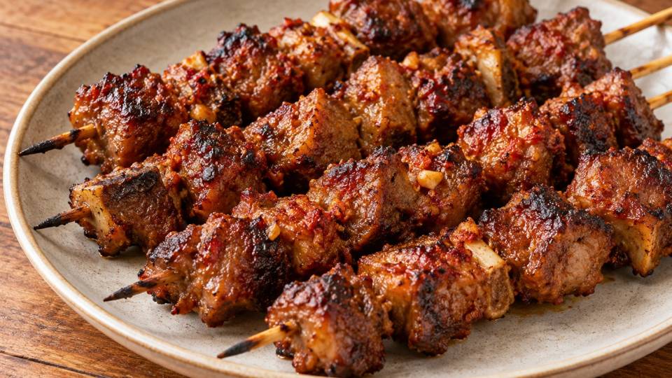 Brochettes de chèvre